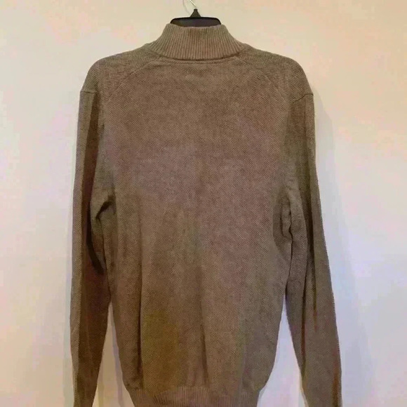 Mens Club Room Textured 1/4 Zip Pullover Sweater S NWT -B1 100% Cotton - Picture 4 of 8